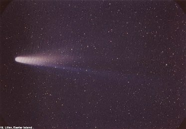 Halleys Comet 1986 Meteor Showers 2009 tonight 