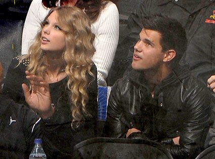 “Twilight: New Moon” star Taylor Lautner and country singer Taylor Swift 